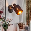 Fallhagen Applique, Faretto da parete Nero, 1-Luce