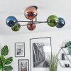 Gastor Plafoniera, Lampada a sfera 80 cm Blu, Verde, Ramato, 6-Luci