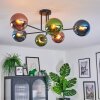 Gastor Plafoniera, Lampada a sfera 80 cm Blu, Verde, Ramato, 6-Luci