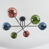 Gastor Plafoniera, Lampada a sfera 80 cm Blu, Verde, Ramato, 6-Luci