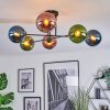 Gastor Plafoniera, Lampada a sfera 80 cm Blu, Verde, Ramato, 6-Luci