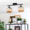 Gastor Plafoniera, Lampada a sfera Ambrato, 2-Luci