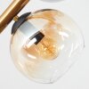 Koyoto Plafoniera, Lampada a sfera Oro, Nero, 8-Luci