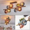 Koyoto Plafoniera, Lampada a sfera Oro, Nero, 8-Luci