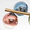 Koyoto Plafoniera, Lampada a sfera Oro, Nero, 8-Luci