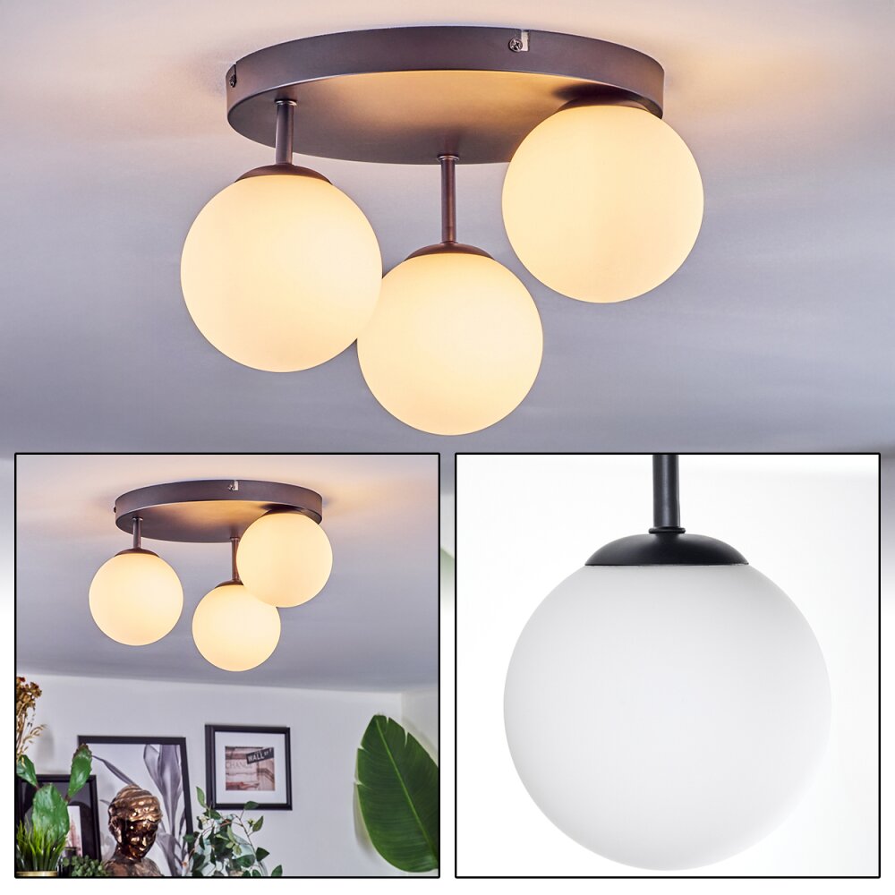Chehalis Plafoniera, Lampada a sfera Bianco, 3-Luci main product photo