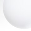 Chehalis Plafoniera, Lampada a sfera Bianco, 3-Luci