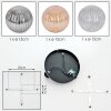 Chehalis Plafoniera, Lampada a sfera Ambrato, Chiaro, Grigio fumo, 3-Luci