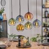 Koyoto Lampadario a sospensione, Lampada a sfera, Lampada a sospensione Blu, Oro, Verde, Chiaro, Ramato, 6-Luci