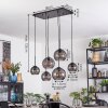 Koyoto Lampadario a sospensione, Lampada a sfera, Lampada a sospensione Grigio fumo, 6-Luci