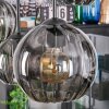 Koyoto Lampadario a sospensione, Lampada a sfera, Lampada a sospensione Grigio fumo, 6-Luci