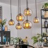 Koyoto Lampadario a sospensione, Lampada a sfera, Lampada a sospensione Ambrato, 6-Luci