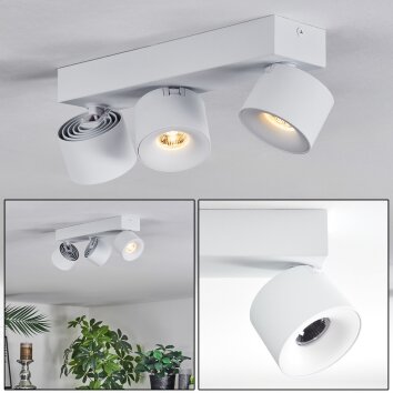 Narel Plafoniera, Faretto da soffitto LED Bianco, 3-Luci