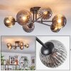 Chehalis Plafoniera, Lampada a sfera 55 cm Grigio fumo, 6-Luci