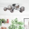 Chehalis Plafoniera, Lampada a sfera 55 cm Grigio fumo, 6-Luci