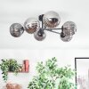 Chehalis Plafoniera, Lampada a sfera 55 cm Grigio fumo, 6-Luci