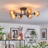 Chehalis Plafoniera, Lampada a sfera 55 cm Ambrato, 6-Luci
