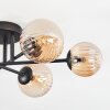 Chehalis Plafoniera, Lampada a sfera 55 cm Ambrato, 6-Luci