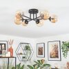 Chehalis Plafoniera, Lampada a sfera 55 cm Ambrato, 6-Luci