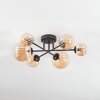 Chehalis Plafoniera, Lampada a sfera 60 cm Ambrato, 6-Luci