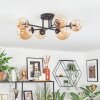 Chehalis Plafoniera, Lampada a sfera 60 cm Ambrato, 6-Luci