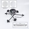Chehalis Plafoniera, Lampada a sfera 55 cm Bianco, 6-Luci