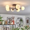 Chehalis Plafoniera, Lampada a sfera 55 cm Bianco, 6-Luci