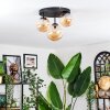 Chehalis Plafoniera, Lampada a sfera 30 cm Ambrato, 3-Luci