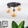 Chehalis Plafoniera, Lampada a sfera 30 cm Ambrato, 3-Luci