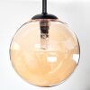 Chehalis Plafoniera, Lampada a sfera 30 cm Ambrato, 3-Luci