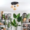 Chehalis Plafoniera, Lampada a sfera 30 cm Ambrato, 3-Luci