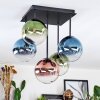 Chehalis Plafoniera, Lampada a sfera Blu, Verde, Chiaro, Ramato, 5-Luci