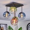 Chehalis Plafoniera, Lampada a sfera Blu, Verde, Chiaro, Ramato, 5-Luci