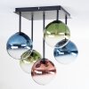 Chehalis Plafoniera, Lampada a sfera Blu, Verde, Chiaro, Ramato, 5-Luci