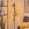 Koyoto Lampada a sfera, Lampada da terra 32 cm Ambrato, Chiaro, Grigio fumo, 6-Luci