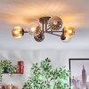 Chehalis Plafoniera, Lampada a sfera 51 cm Ambrato, Chiaro, Grigio fumo, 6-Luci