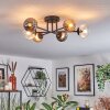 Chehalis Plafoniera, Lampada a sfera 51 cm Ambrato, Chiaro, Grigio fumo, 6-Luci