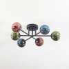 Chehalis Plafoniera, Lampada a sfera 51 cm Blu, Verde, Ramato, 6-Luci