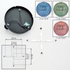 Chehalis Plafoniera, Lampada a sfera 33.5 cm Blu, Verde, Ramato, 3-Luci