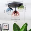 Chehalis Plafoniera, Lampada a sfera 30.5 cm Blu, Verde, Chiaro, Ramato, 3-Luci