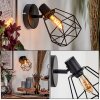 Yaak Applique, Faretto da parete Nero, 1-Luce
