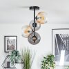 Koyoto Plafoniera, Lampada a sfera 31 cm Ambrato, Chiaro, Grigio fumo, 4-Luci