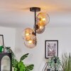 Koyoto Plafoniera, Lampada a sfera 31 cm Ambrato, Chiaro, Grigio fumo, 4-Luci