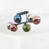 Gastor Plafoniera, Lampada a sfera Blu, Cromo, Verde, Ramato, Grigio fumo, 6-Luci