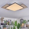 Barullu Plafoniera, Panel LED Aspetto del legno, Nero, Bianco, 1-Luce