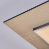 Barullu Plafoniera, Panel LED Aspetto del legno, Nero, Bianco, 1-Luce