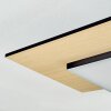 Barullu Plafoniera, Panel LED Aspetto del legno, Nero, Bianco, 1-Luce