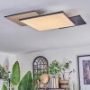 Barullu Plafoniera, Panel LED Aspetto del legno, Nero, Bianco, 1-Luce