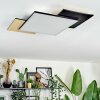 Barullu Plafoniera, Panel LED Aspetto del legno, Nero, Bianco, 1-Luce