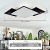 Barullu Plafoniera, Panel LED Nero, Bianco, 1-Luce
